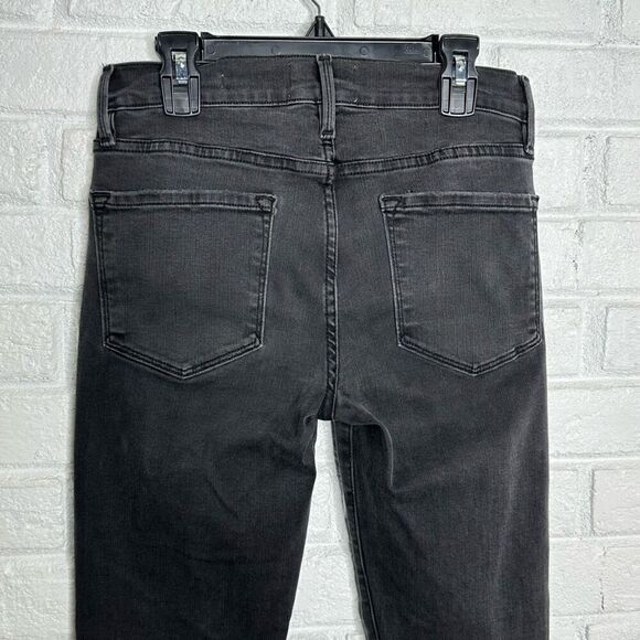 Frame Le Skinny De Jeanne Crop Double Triangle Raw Hem in Tull Gray size 26 - Picture 4 of 7